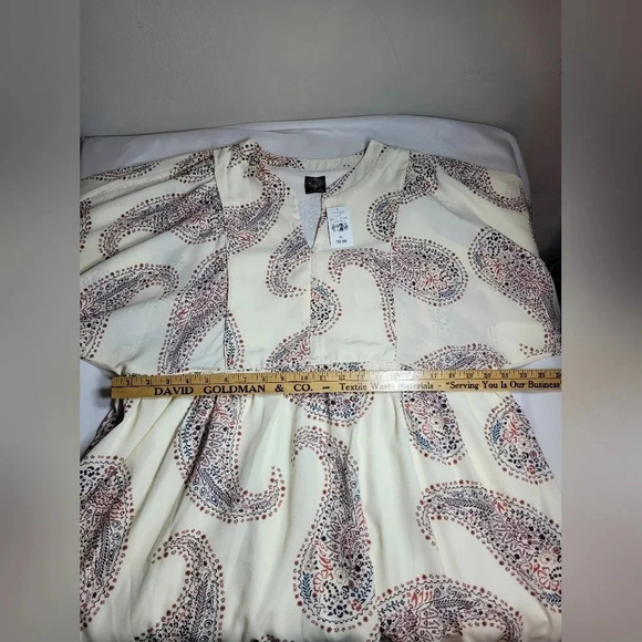 NWT Cal Style Paisley Print Tunic sz XL Babydoll Cut - Picture 7 of 11